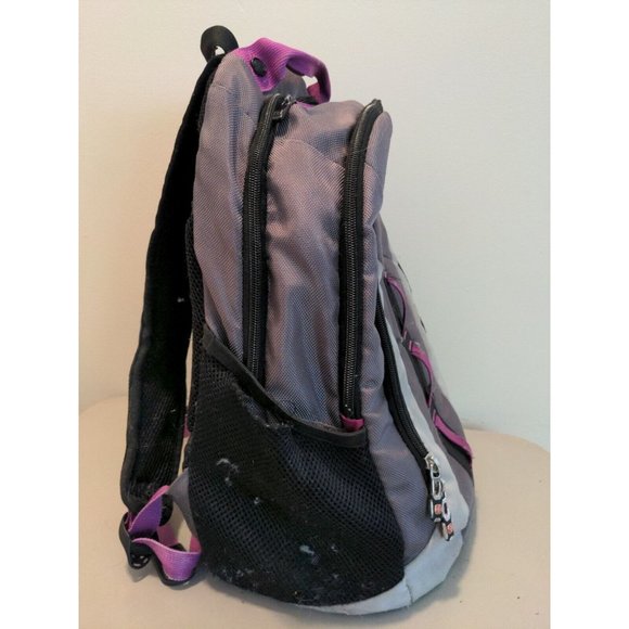 SwissGear Purple/Grey Laptop Backpack Bag - Picture 4 of 9